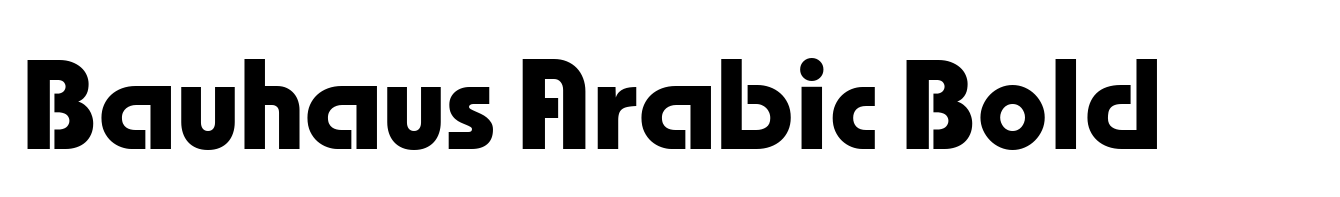 Bauhaus Arabic Bold